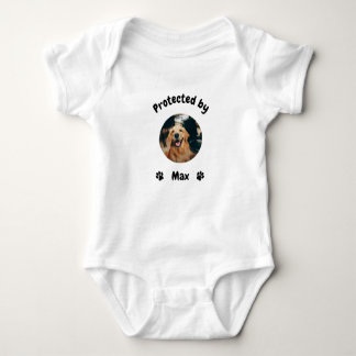Custom Proctected by Dog Baby, Personalized Dog  T Shirt