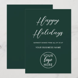 Custom Professional Business Logo Christmas Julkort