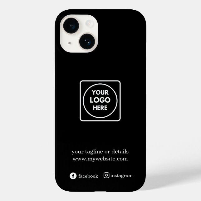 Custom Promotional Business Logo iphone case (Baksida)