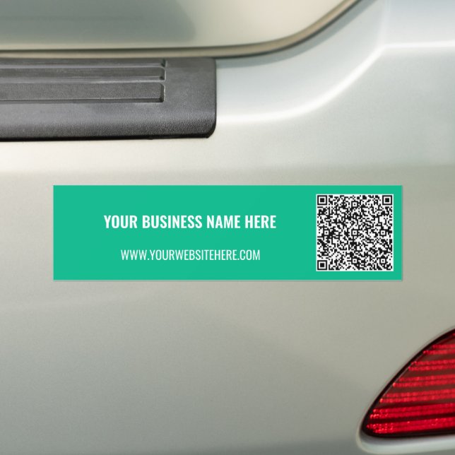 Custom QR Code Business Bumper Stickers Example Bildekal (På Bil)