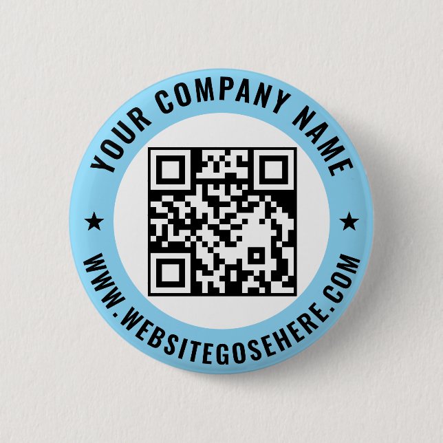 Custom QR Code Text Business Promotional Design Knapp (Framsida)