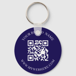 Custom QR Code Text Color Promo Keychains Nyckelring