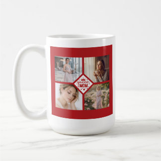 Custom Queen Mom Photo Collage Keepsake Kaffemugg