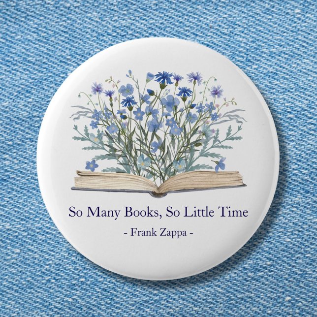 Custom Quote Blue Wildflowers Grow From Book Knapp (In situ)