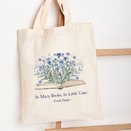 Custom Quote Blue Wildflowers Grow From Book Tygkasse