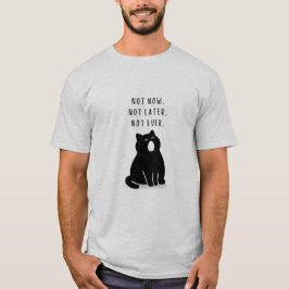 Custom Quote Minimalist Cat Introvert Men’s T Shirt