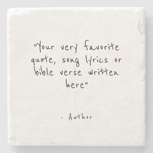 Custom quote or bible verse  stenunderlägg (Framsidan)