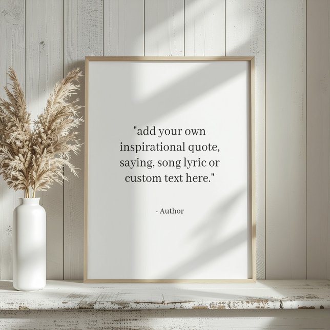 Custom Quote Poster (Skapare uppladdad)