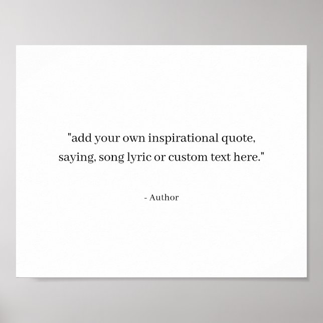 Custom Quote Poster (Framsidan)