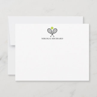 Custom Racket Stationary Tennis Note Card Anteckningskort