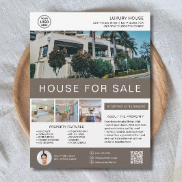 Custom Real Estate Broker Realtor Marketing Reklamblad