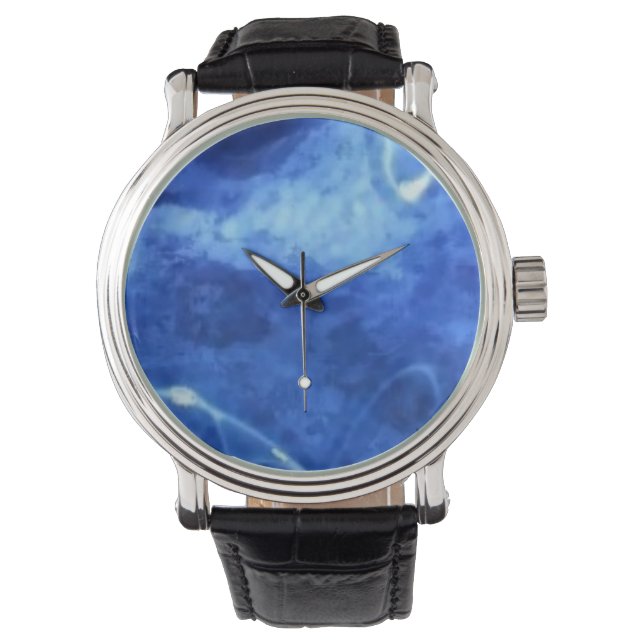 Custom reloj blue armbandsur (Framsida)