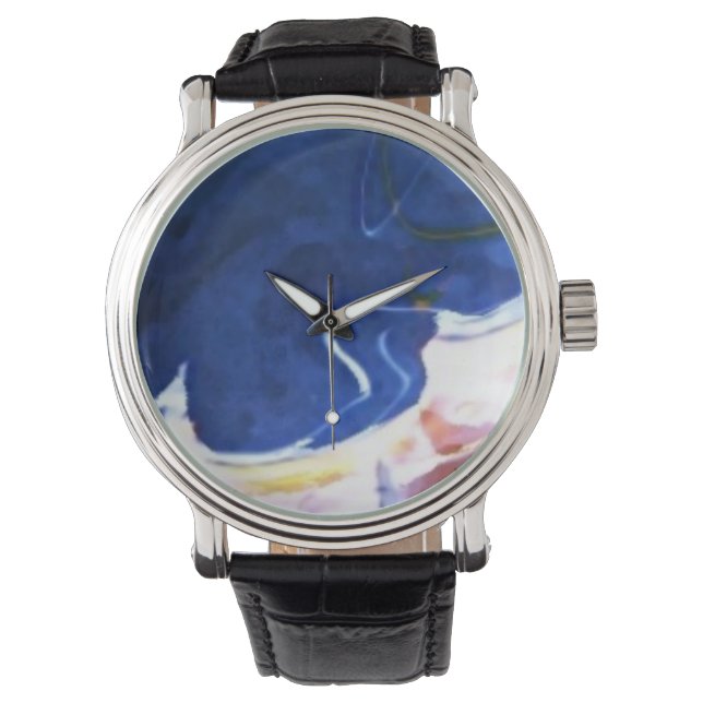 Custom reloj blue armbandsur (Framsida)