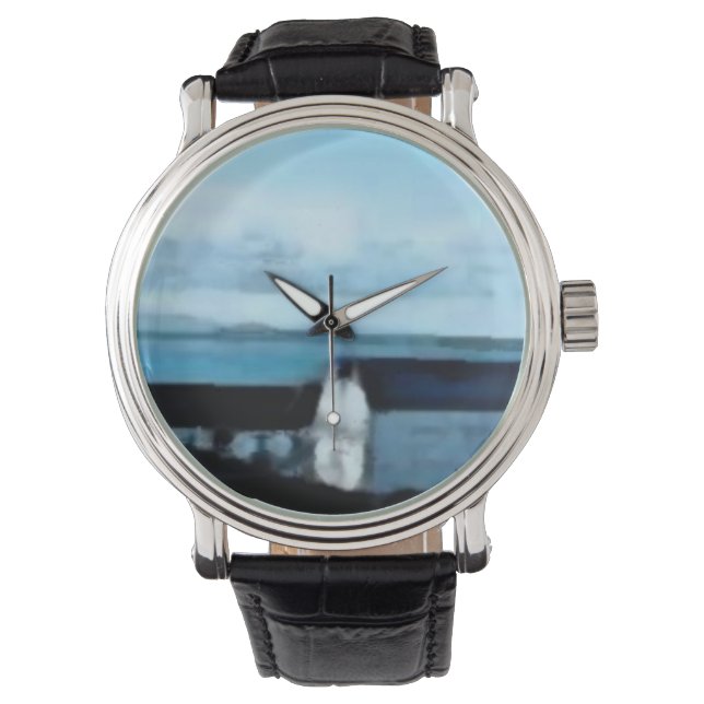 Custom reloj blue armbandsur (Framsida)