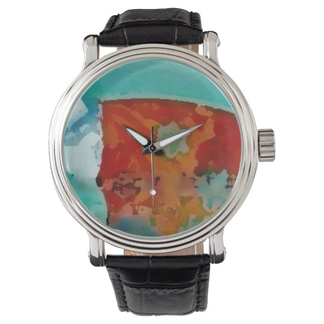 Custom reloj blue armbandsur (Framsida)