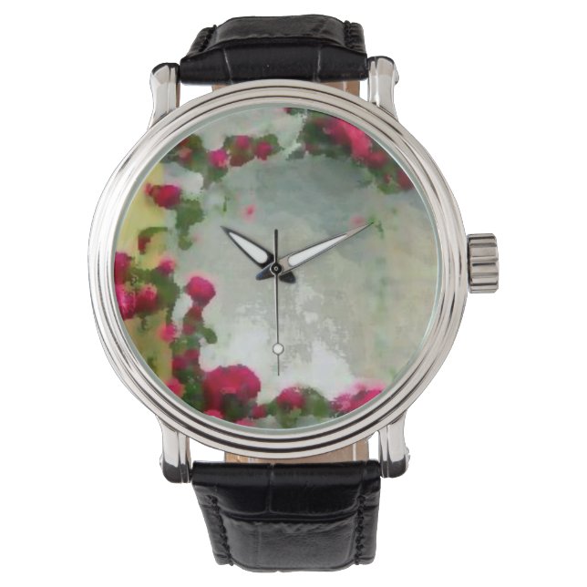 Custom reloj flower armbandsur (Framsida)