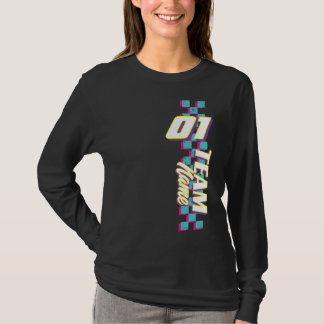 Custom Retro 90s Race Team Number Shirt T