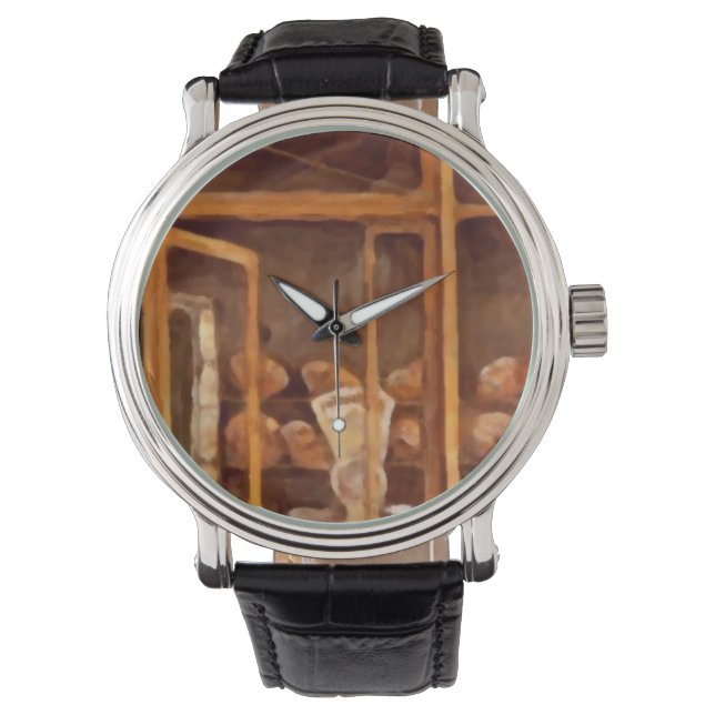 Custom retro BAKERY Armbandsur (Framsida)