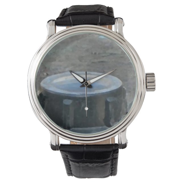 Custom retro barril armbandsur (Framsida)