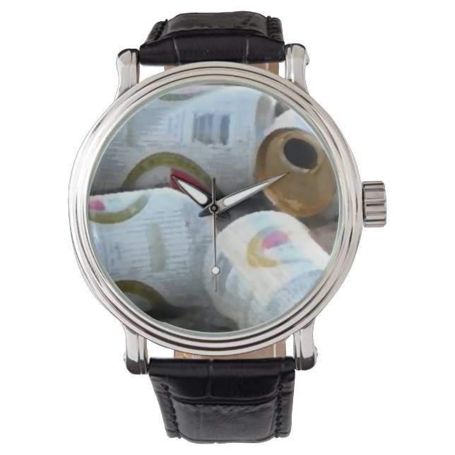 Custom retro beer armbandsur (Framsida)