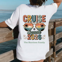 Custom Retro Cruise Squad 2026 Familjesemester