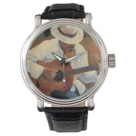 Custom retro guitar armbandsur