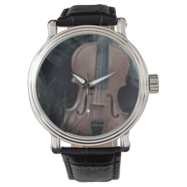 Custom retro violin_grey armbandsur