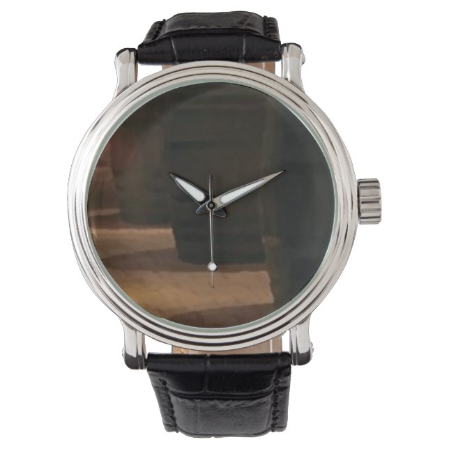 custom retro wine armbandsur (Framsida)