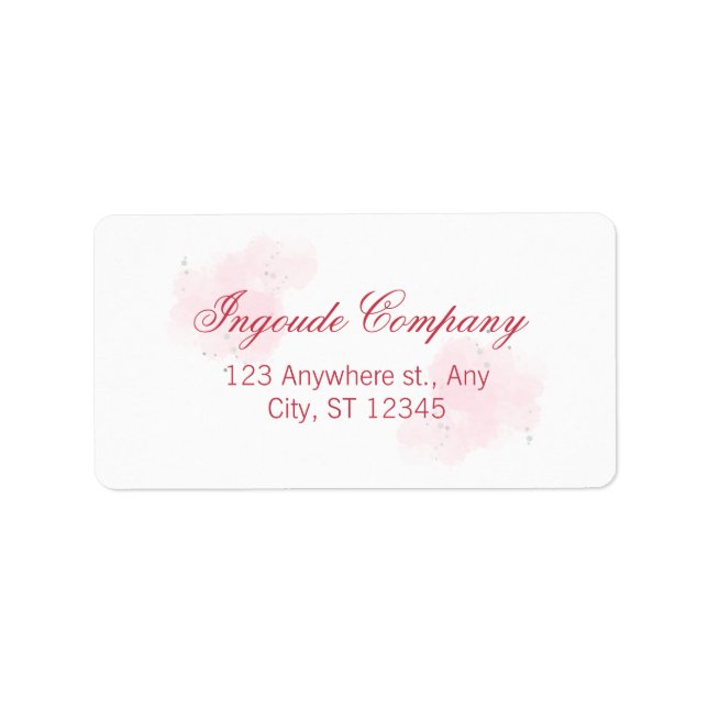 Custom Return Address Label Adressetikett (Framsidan)
