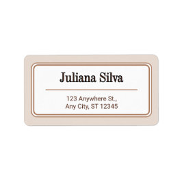 Custom Return Address Label Adressetikett