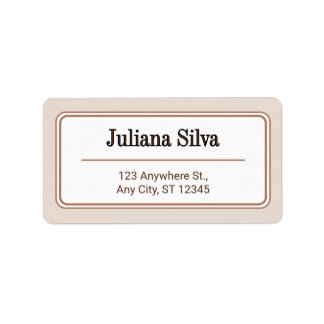Custom Return Address Label Adressetikett