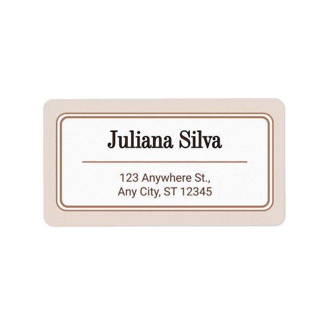 Custom Return Address Label Adressetikett (Framsidan)