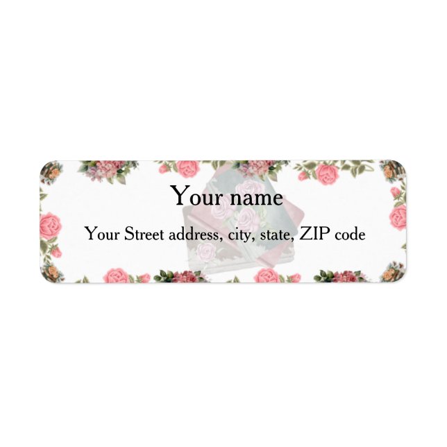 Custom Return Address Labels Returadress Etikett (Framsidan)