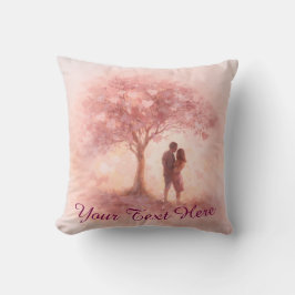 Custom Romantic Couple Throw Pillow Kudde
