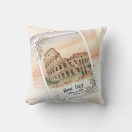 Custom Rome Italy Honeymoon or Vacation keepsake Kudde