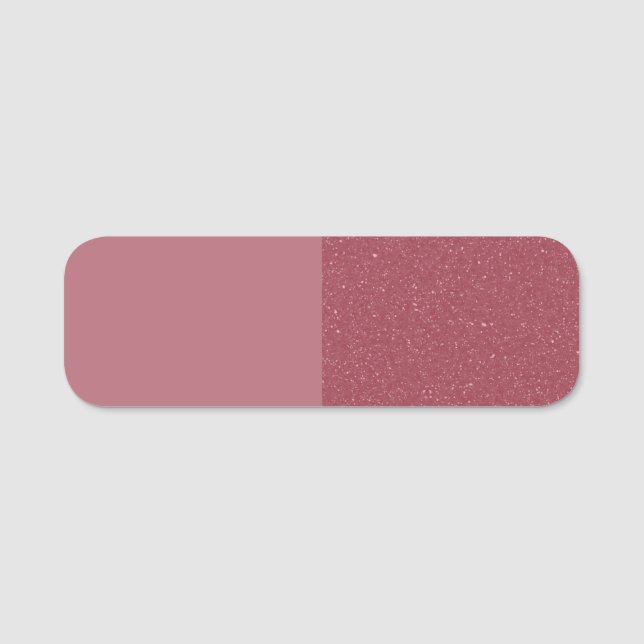 Custom Rose Gold Dual Texture Tag Namnbricka (Framsida)