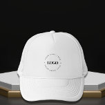 Custom Round Circle Business Logo Minimalist Plain Keps<br><div class="desc">Promote your business with this cool trucker hat,  featuring custom logo template! Easily add your own logo by clicking on the "personalize" option.</div>