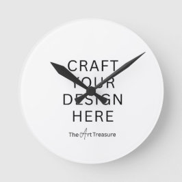 Custom Round Clock – Add Your Design, Photo, Logo Rund Klocka