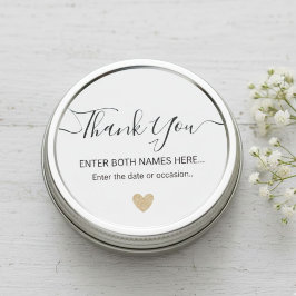  Custom Round Printed Favor Tags Runt Klistermärke