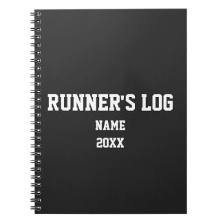 Custom Runner's Log Running Athlete Marathon Sport Anteckningsbok
