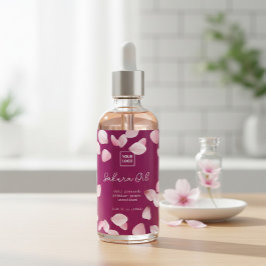 Custom Sakura Oil Label Vinetikett