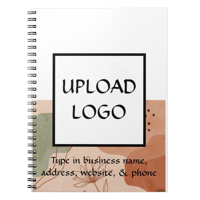 Custom Salon Logo Notebook for Hair Stylist, Nail Anteckningsbok (Framsidan)