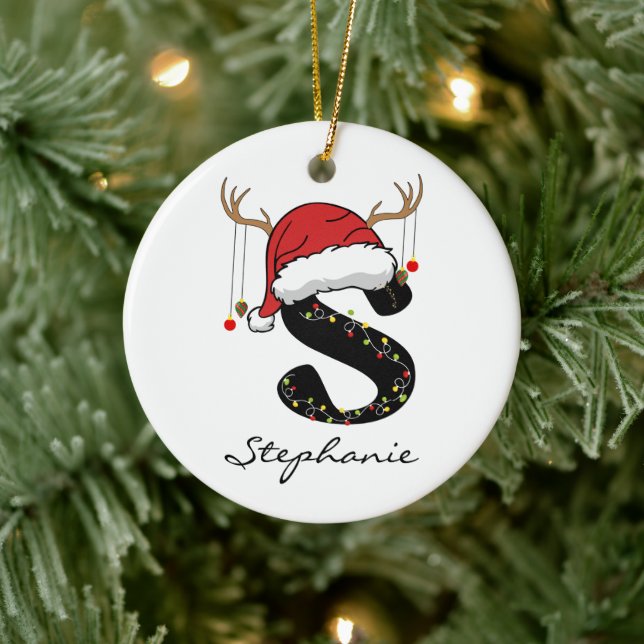 Custom Santa Claus Christmas Ornament for Women (Träd)