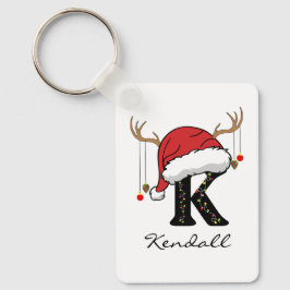 Custom Santa Monogram Bulk Keychain for Employees Nyckelring