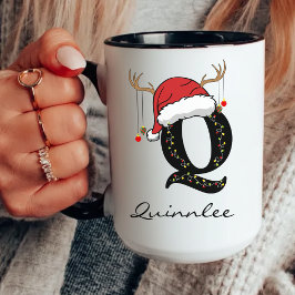 Custom Santa Monogram Coffee Mug for Coworkers Mugg