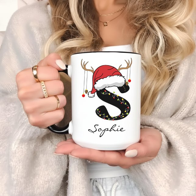 Custom Santa Mug for Coworkers, Teachers & Friends Mugg (holiday coffee mug, Christmas gift for mom, Christmas gift for dad, Christmas mug for friends,)