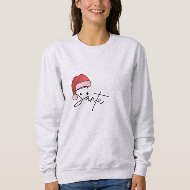 Custom Santa Typography Christmas T-Shirt – Beauti (Framsida)
