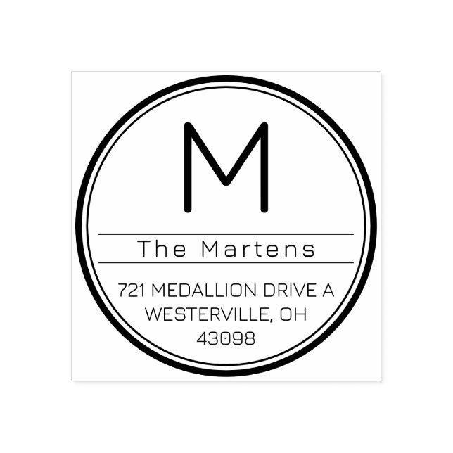 Custom Self Inking Address Stamp Stämpel (Tryck)