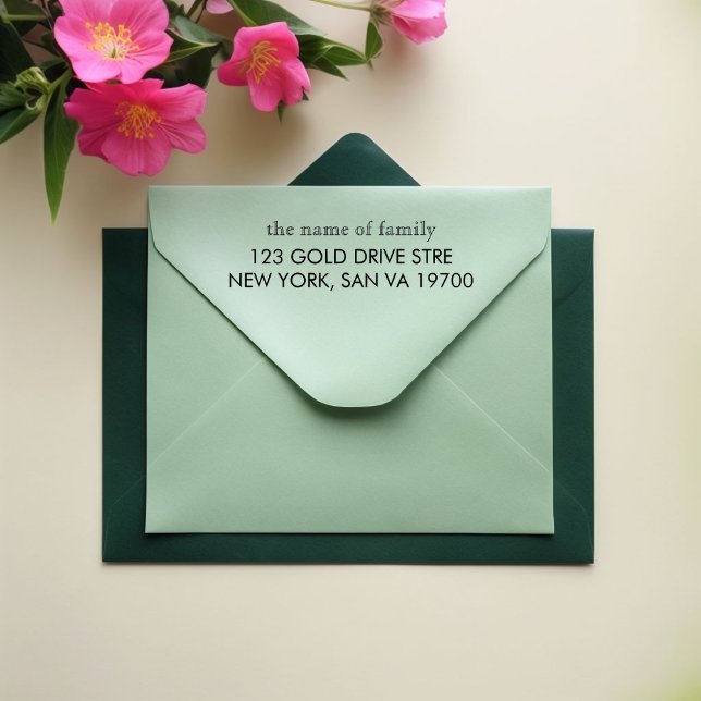 Custom Self Inking Stamp – Personalized Address St Självfärgande Stämpel (Skapare uppladdad)