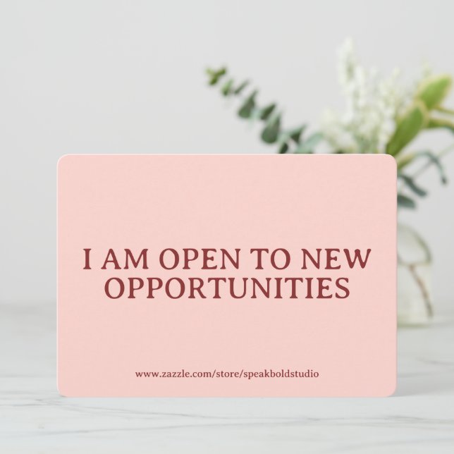 Custom Self Love Card Positive Affirmation for Her Julkort (Stående Fram)